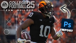 How to IMPORT your CUSTOM TEAMBUILDER TEAM to DYNASTY in College Football 25 feat PJ [upl. by Violet673]