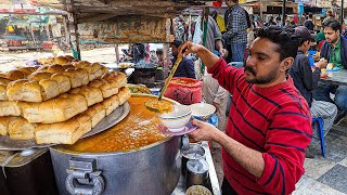 Gujrati Kathiyawari Chole  500kg a Day Indian Style Kathiyawari Channy  Street Food Pakistan [upl. by Odlanyer]