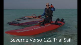 Severne Verso 122 trial sail [upl. by Knighton]