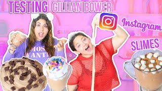 TESTING GILLIAN BOWER INSTAGRAM SLIMES  FOOD SLIMES  Slimeatory 80 [upl. by Atiniv798]