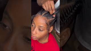 Tutorial How To Sleek Fishtail Ponytail Cornrow Braided Hairstyle [upl. by Laehcimaj]