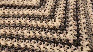 The Puffy Moss Stitch Shawl  Crochet Tutorial [upl. by Ativad]