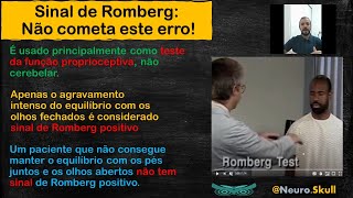 Sinal de Romberg Não cometa este erro [upl. by Adnawal389]