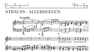 Strauss Allerseelen  PIANO ACCOMPANIMENT [upl. by Dino]