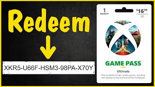 How to Redeem a Game Pass Ultimate Gift Card Code on an Xbox Series X or S or Xbox One Console Menu [upl. by Ailec]