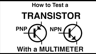 How to test a TRANSISTOR with a multimeter PNP or NPN MF63 [upl. by Ahsaz]