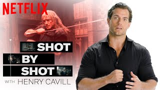 Henry Cavill Breaks Down The Blaviken Fight Scene Shot By Shot  The Witcher  Netflix [upl. by Hpejsoj]