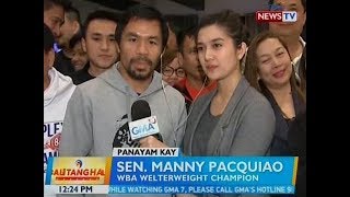 BT Panayam kay Sen Manny Pacquiao [upl. by Lussi]