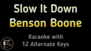 Benson Boone  Slow It Down Karaoke Instrumental Lower Higher Male amp Original Key [upl. by Hosea705]