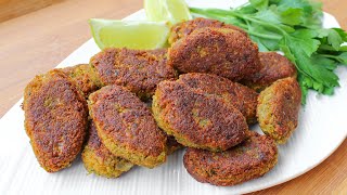 Red Lentil Kebab Recipe Glutenfree amp Vegan  Vegan Kebab Recipe  Vegetable Kebab Recipe [upl. by Naamann]