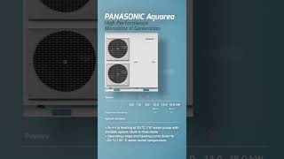 Panasonic Aquarea Monobloc H Generation Heat Pump [upl. by Eluk]