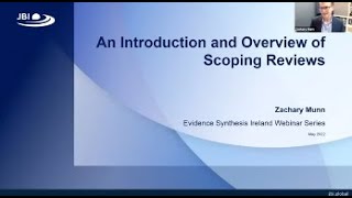 An Introduction and Overview of Scoping Reviews  Assoc Professor Zachary Munn [upl. by Eiramanel]