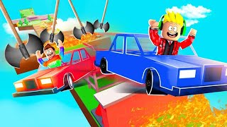 Me And My Dad Must ESCAPE IMPOSSIBLE CAR OBBY in Roblox [upl. by Barnaba]