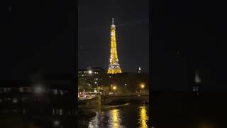 Eiffel Tower Light Show from the Pont Alexander III Bridge [upl. by Llewxam]