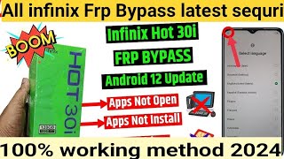 Infinix Hot 30i FRP Bypass Android 1213  Infinix X669C Google Account Bypass Without Pc  100 [upl. by Nahej]