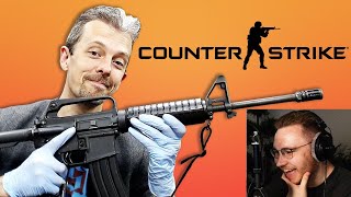 OHNEPIXEL reacts to FIREARMS Expert rates CSGO Guns accuracy [upl. by Flodur]