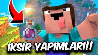 Gizli iksir yapılışları Minecraft survival [upl. by Annaek]