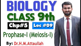 ProphaseI  Meiosis   Cell cycle  Chapter 5  9th class Biology  Lec9 [upl. by Pamella]