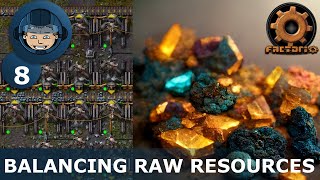 BALANCING RAW RESOURCES  Step 8 Factorio Megabase StepByStep [upl. by Nyrehtac]