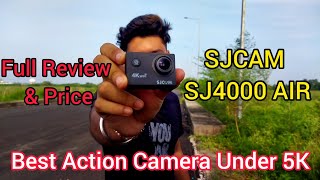 Sjcam 4000 AIR 4k Action Camera  sj4000 AIR full Review and Price  Live Testing [upl. by Nnyroc]