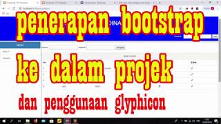 BAG 12 PENERAPAN BOOTSTRAP TABLEGLYPHICON PHP amp MySql DASAR [upl. by Aciretnahs394]