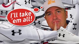 I BOUGHT EVERY GOLF SHOE UNDER ARMOUR MAKES  Under Armour Spieth amp HOVR Review [upl. by Ebbie812]