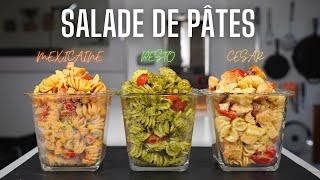 3 DELICIEUSES SALADES DE PÂTES  FOOD IS LOVE [upl. by Flodnar]