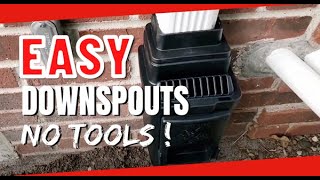 EASY DIY Underground Buried Downspout System 10 Minute FULL Tutorial  Skill Level 1 Minimum Tools [upl. by Kenison96]