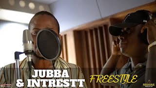 Jubba and Intrestt team up to Spit Fire in the Booth  Dancehall Freestyle Settings [upl. by Bricker]