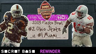 The 2003 Fiesta Bowl’s climactic moment deserves a deep rewind  Ohio State vs Miami [upl. by Nared182]