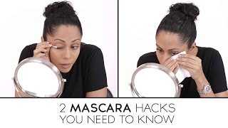 2 Mascara Hacks You Need To Know  Makeup Tricks  Glamrs [upl. by Sliwa]