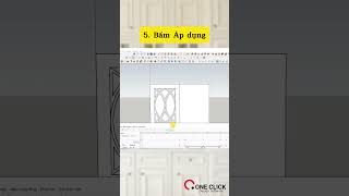 Sketchup tip 9 Smart Offset for Panel Door in 60s oneclick sketchup [upl. by Harad]