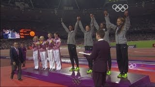 USA Win Womens 4 x 400m Relay Gold  London 2012 Olympics [upl. by Roose]