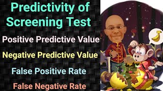 Predictivity of Screening Test  Positive Predictive Value  Negative Predictive Value  Arpit PSM [upl. by Reich334]