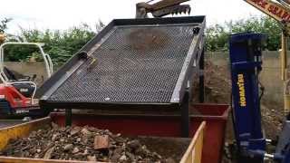 VIDEO 1 TESTTRIAL RUN NEW DEMO SOIL WASTE SCREENER UPRATED MK3 MODEL [upl. by Sinai]