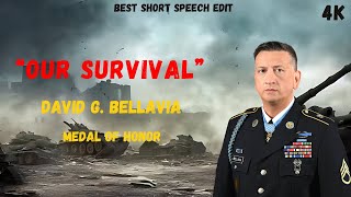 Our Survival Medal Of Honor David G Bellavia Epic Speech empowerment warzone usarmy [upl. by Ahsyak]