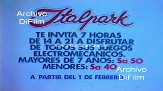 Aviso Italpark Carnaval 84 con los mejores recitales en vivo 1984 [upl. by Yllitnahc]