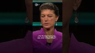 BSWChefin Wagenknecht Regierung als quotKriegstreiberquot  short shorts lanz [upl. by Adrahc]