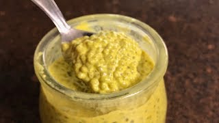 Golden Frogspawn Custard Vegan  Hemp Milk and Chia Pudding with Masala Spices [upl. by Glass715]