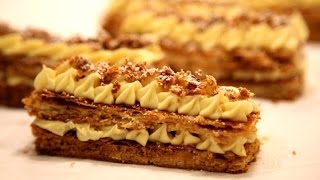 Mille Feuille Recipe  Napoleon Recipe  Heghineh Cooking Show [upl. by Chemaram277]