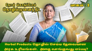 Herbal Products தயாரிக்க விற்க்க தேவையான அரசு அங்கீகாரங்கள் [upl. by Noicpesnoc]