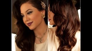 1940s Inspired Hair Tutorial  Old Hollywood Glamour  Vegasnay [upl. by Lowson]