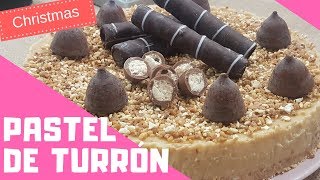 TARTA DE TURRÓN RECETA MUY FÁCIL SIN HORNO [upl. by Halivah]