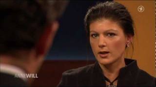 Sahra Wagenknecht bei Anne Will Griechenland Wird Ruiniert [upl. by Mallory]