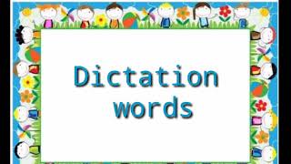 EnglishDictation words  listen and write ll dictate words ll easy to write dictation words ll [upl. by Zadoc988]