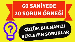 Teknoloji Tasarım Projeleri İçin 20 Sorun Örneği Sorunlar Bizden Projeler Çözümler Sizden [upl. by Blalock714]