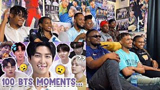 Africans show their friends Newbies 100 ICONIC MOMENTS in the HISTORY of BTS [upl. by Nomi]