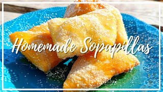 How to make HOMEMADE SOPAPILLAS  Cinnamon and Sugar Sopapillas  Super Easy Dessert Recipe [upl. by Nessie]