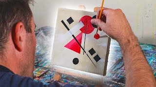 Abstract Painting for Beginners The KANDINSKY Study [upl. by Nekial]