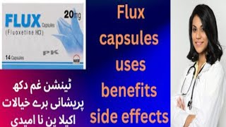 Flux capsule Fluoxetine 20 mg uses in Urdu Hindi  depression tension anxiety [upl. by Nilram702]